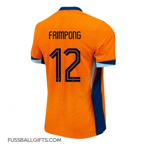 Niederlande Jeremie Frimpong #12 Fußballbekleidung Heimtrikot EM 2024 Kurzarm